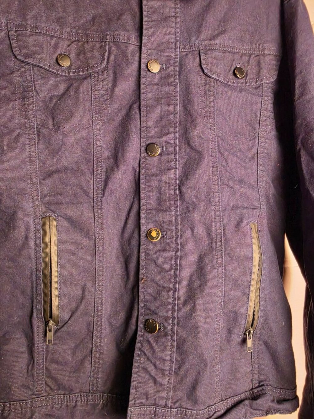📌 Craft + Flow Navy Trucker Jacket XL - Picture 5 of 9